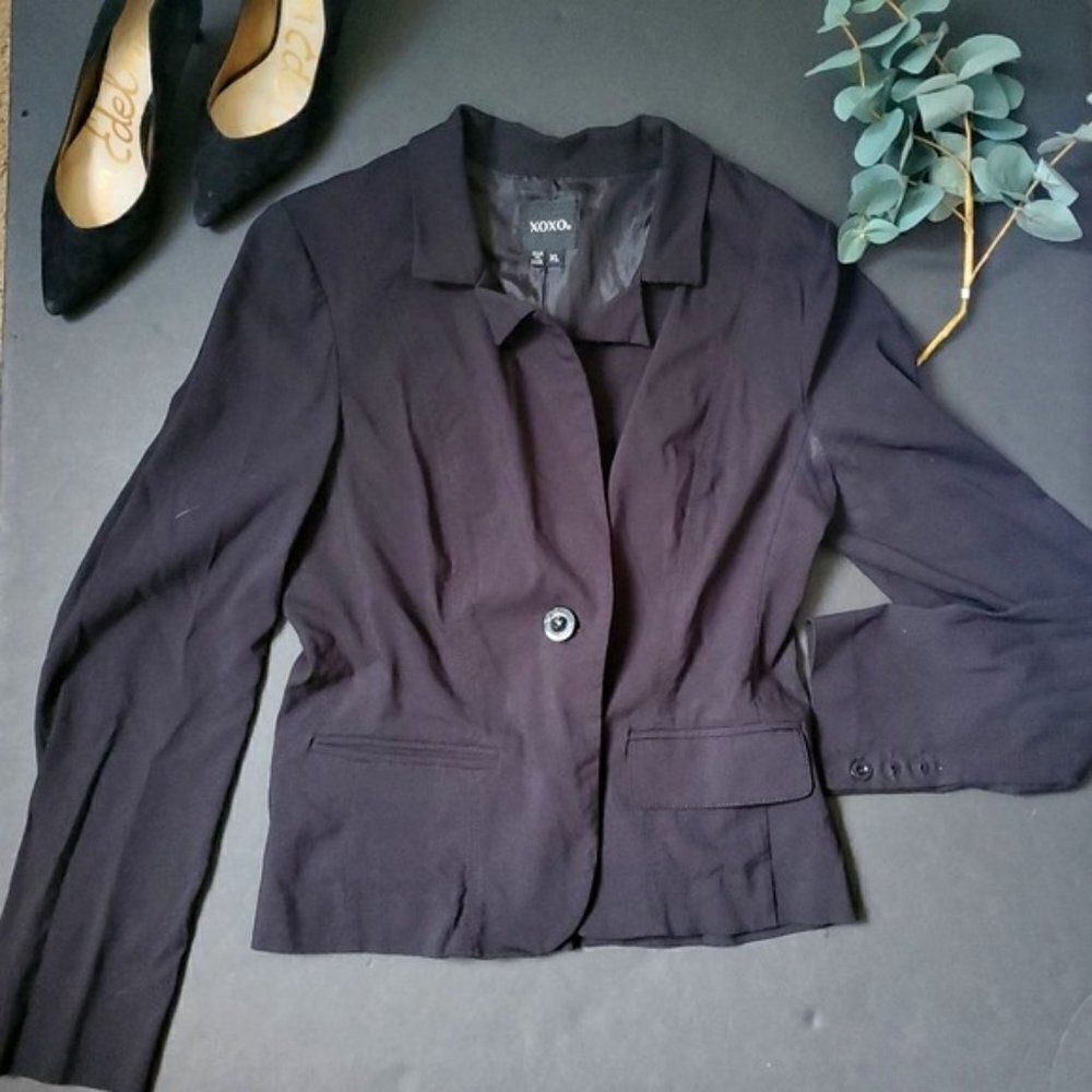XOXO Black Blazer - Picture 2 of 12